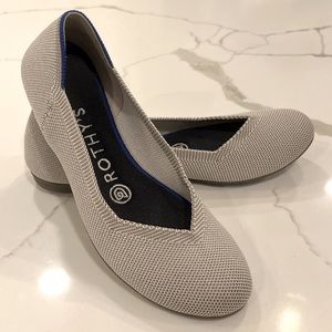 Rothy's 'The Flat' in Flax Birdseye, size 6